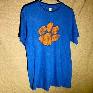 Blue Clemson University Tigers RS Perrin Short Sleeve T-shirt Mens Size L